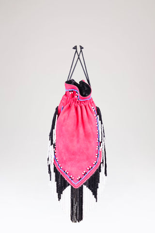 Red Fringy Folk Geometry