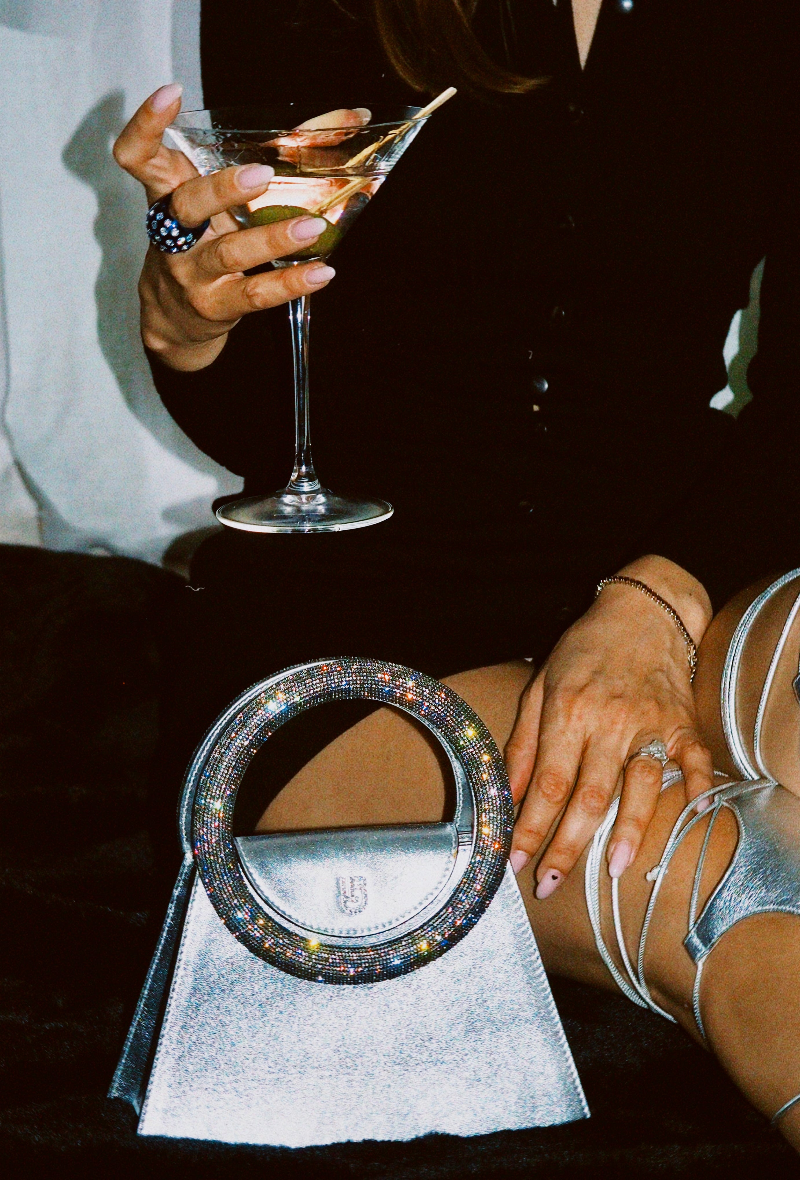 Black and White Big Trilly Fur Bag