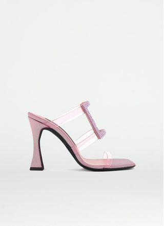 Pink PVC Hoya Heels