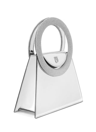 Silver Mirror Trapezio Bag