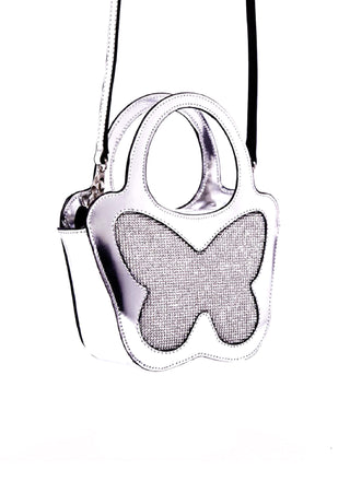 Silver Butterfly Bag
