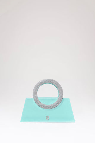 Tiffany Satin Trapezio Crystal Pochette