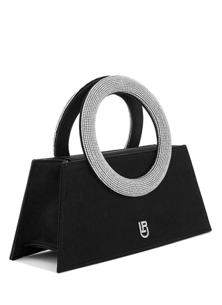 Black Trapezio Pochette Bag