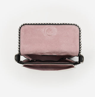 Bibi Tricolor Strap Fur Metal Piping