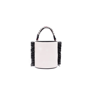 Blue Mini Olivia Leather Fringe